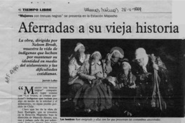 Aferradas a su vieja historia  [artículo] Jazmín Lolas.