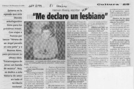 "Me declaro un lesbiano"  [artículo] July Jara J.