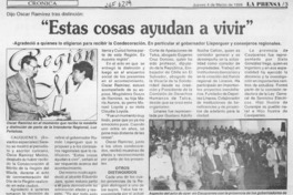 "Estas cosas ayudan a vivir"  [artículo].