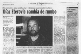 Díaz Eterovic cambia de rumbo