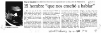 El Hombre "que nos enseñó a hablar"  [artículo].