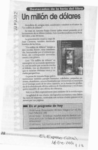 Un Millón de dólares  [artículo].