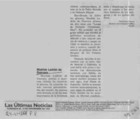 Matilde Ladrón de Guevara  [artículo] Teresinka Pereira.