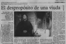 El despropósito de una viuda  [artículo] Jazmín Lolas.