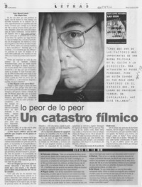 Lo peor dce los peor, un catastro fílmico