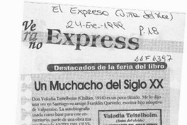 Un muchacho del siglo XX  [artículo] Gabriel Castro Rodríguez.