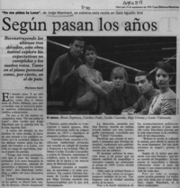 Jorge Marchant, "En teatro puedo hacer un aporte"  [artículo].