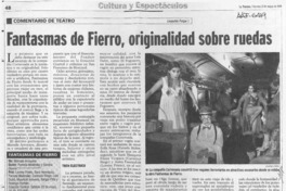 Fantasmas de fierro, originalidad sobre ruedas  [artículo] Leopoldo Pulgar I.