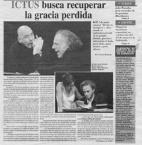 ICTUS busca recuperar la gracia perdida  [artículo] Grace Dunlop.