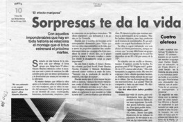 Sorpresas te da la vida  [artículo] Ana María Blanco.