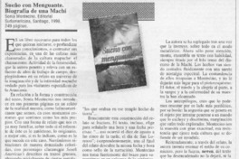 Sueño con meguante  [artículo] Pedro Mege Rosso.