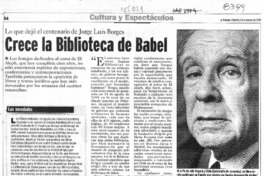 Crece la Biblioteca de Babel  [artículo] Carlos Maldonado R.
