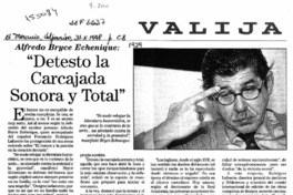 "Detesto la carcajada sonora y total"  [artículo] Romina López La Rosa.