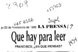 Que hay para leer  [artículo]