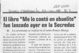 El libro "Me lo contó un abuelito" fue lanzado ayer en la Secreduc  [artículo].
