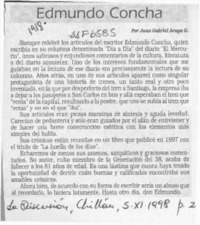 Edmundo Concha  [artículo] Juan Gabriel Araya G.