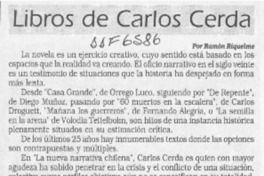 Libros de Carlos Cerda  [artículo] Ramón Riquelme.