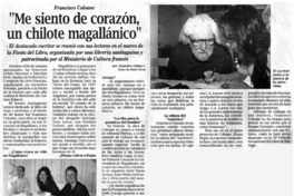 "Me siento de corazón, un chilote magallánico"