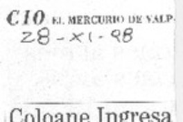 Coloane ingresa al Club de lectores