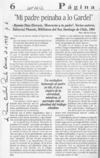 "Mi padre peinaba a lo Gardel"  [artículo] Silvia Vives.