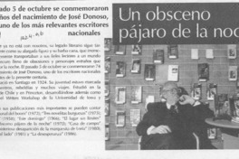 Un Obsceno pájaro de la noche  [artículo].