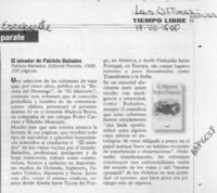 El Mirador de Patricio Bañados  [artículo].