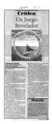 La buena memoria de un crítico  [artículo] Manuel Corrada.