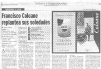 Francisco Coloane replantea sus soledades