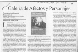 Galería de afectos y personajes  [artículo] Cristián Garay Vera.