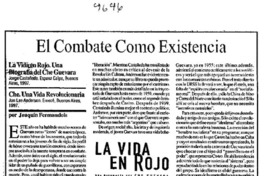 El combate como existencia  [artículo] Joaquín Fermandois.