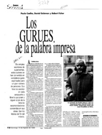Los gurúes de la palabra impresa  [artículo] Catalina Araos.