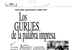 Los gurúes de la palabra impresa  [artículo] Catalina Araos.