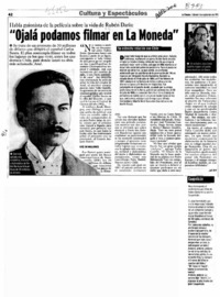 "Ojalá podamos filmar en La Moneda"  [artículo] Jalil Riff.