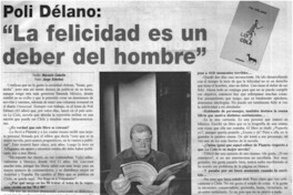 "La felicidad es un deber del hombre"