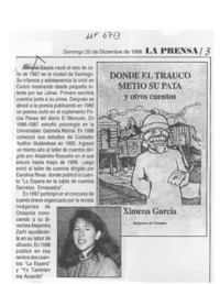 Donde el Trauco metió su pata y otros cuentos  [artículo].