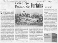 Complejo retrato de Portales  [artículo] Javier Pinedo.