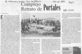 Complejo retrato de Portales  [artículo] Javier Pinedo.