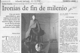 Ironías de fin de milenio  [artículo] Marietta Santi.