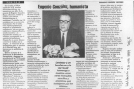 Eugenio González, humanista  [artículo] Edgardo Condeza Vaccaro.