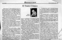 El teatro cómico  [artículo] Sara Vial.