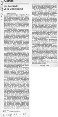 Un llamado a la conciencia