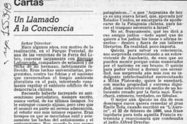 Un llamado a la conciencia