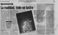 La realidad, todo un lastre  [artículo] Rodolfo Arenas R.