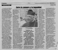 Entre la censura y la impunidad  [artículo] Richard Vera.