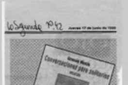 Germán Marín reaparece con libro de relatos  [artículo].