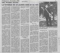 La Fortaleza de un pueblo está en su raíz