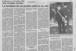 La Fortaleza de un pueblo está en su raíz