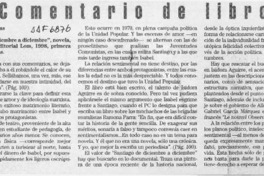 Comentario de libros  [artículo] Antonio Rojas.