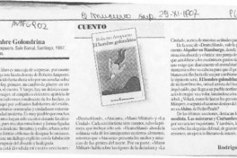 El hombre golondrina  [artículo] Rodrigo Cánovas.