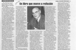 Un libro que mueve a reflexión  [artículo] Aníbal Edwards Errázuriz.